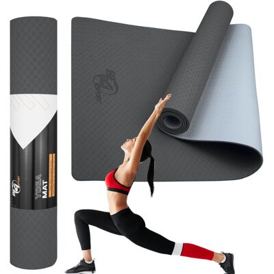 Be4Sport MATA DO ĆWICZEŃ JOGA FITNESS KARIMATA DWUSTRONNA ANTYPOŚLIZGOWA 6mm TPE Be4Sport MATA DO ĆWICZEŃ JOGA FITNESS KARIMATA DWUSTRONNA ANTYPOŚLIZGOWA 6mm TPE