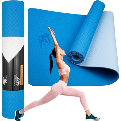 MATA DO ĆWICZEŃ JOGA FITNESS TPE DŁUGA KARIMATA ANTYPOŚLIZGOWA Be4Sport MATA DO ĆWICZEŃ JOGA FITNESS TPE DŁUGA KARIMATA ANTYPOŚLIZGOWA Be4Sport