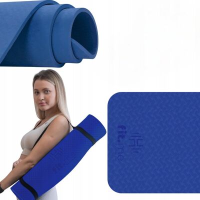Mata Do Ćwiczeń Joga i Fitness Antypoślizgowa TPE Fit.me Mata Do Ćwiczeń Joga i Fitness Antypoślizgowa TPE Fit.me