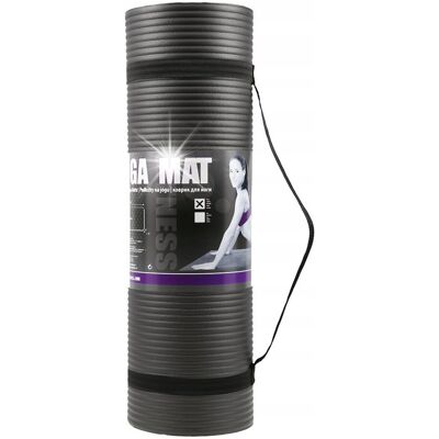 Mata do Ćwiczeń Jogi Antypoślizgowa Karimata Gruba 15mm NBR Treningowa HMS Mata do Ćwiczeń Jogi Antypoślizgowa Karimata Gruba 15mm NBR Treningowa HMS