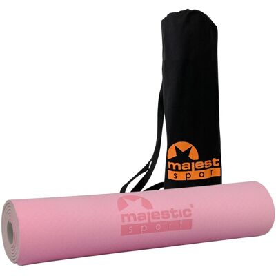 Mata Do Ćwiczeń Majestic Sport Yoga 183X61X0,6 Cm Różowy Mat Mata Do Ćwiczeń Majestic Sport Yoga 183X61X0,6 Cm Różowy Mat