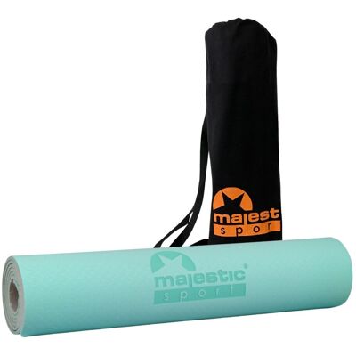 Mata Do Ćwiczeń Majestic Sport Yoga 183X61X0,6 Cm Zielony Mat Mata Do Ćwiczeń Majestic Sport Yoga 183X61X0,6 Cm Zielony Mat