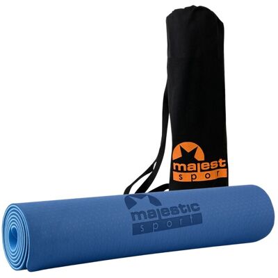 Mata do ćwiczeń Majestic Yoga 183x61x0,6 cm niebieska Mata do ćwiczeń Majestic Yoga 183x61x0,6 cm niebieska