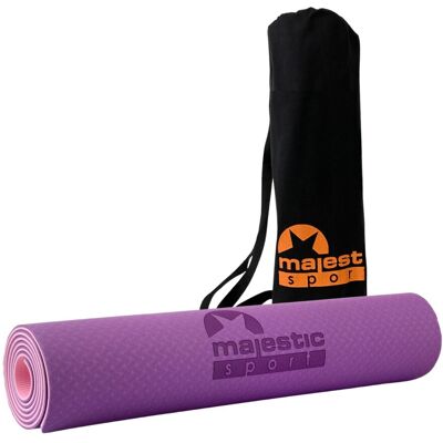 Mata do ćwiczeń Majestic Yoga 183x61x0,6 cm różowa Mata do ćwiczeń Majestic Yoga 183x61x0,6 cm różowa