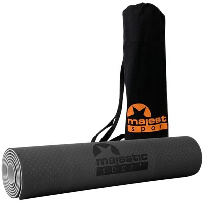 Mata do ćwiczeń Majestic Yoga 183x61x0,6 cm szara Mata do ćwiczeń Majestic Yoga 183x61x0,6 cm szara
