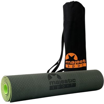 Mata do ćwiczeń Majestic Yoga 183x61x0,6 cm zielona Mata do ćwiczeń Majestic Yoga 183x61x0,6 cm zielona