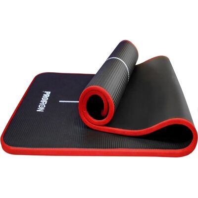 PROIRON Mata do jogi 1830×660×10mm (czarno-czerwona) PROIRON Mata do jogi 1830×660×10mm (czarno-czerwona)
