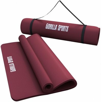 Inna producent,Gorilla Sports Mata do jogi 185x58x1,5 cm rubinowa Inna producent,Gorilla Sports Mata do jogi 185x58x1,5 cm rubinowa