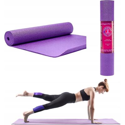 inna (Inny) Mata do jogi 5 mm 183x61cm fioletowa antypoślizgowa pilates trening w domu inna (Inny) Mata do jogi 5 mm 183x61cm fioletowa antypoślizgowa pilates trening w domu