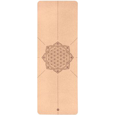 Bodhi Yoga Mata do jogi Bodhi Cork 4mm - korkowa z kwiatem życia Bodhi Yoga Mata do jogi Bodhi Cork 4mm - korkowa z kwiatem życia