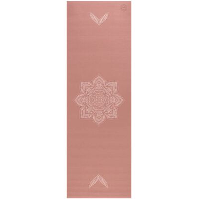 Bodhi Yoga Mata do jogi Bodhi Leela 4,5mm - różowy z mandalą Bodhi Yoga Mata do jogi Bodhi Leela 4,5mm - różowy z mandalą