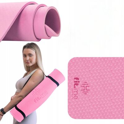 Mata Do Jogi Ćwiczeń Fitnessu Antypoślizgowa TPE Fit.me Mata Do Jogi Ćwiczeń Fitnessu Antypoślizgowa TPE Fit.me