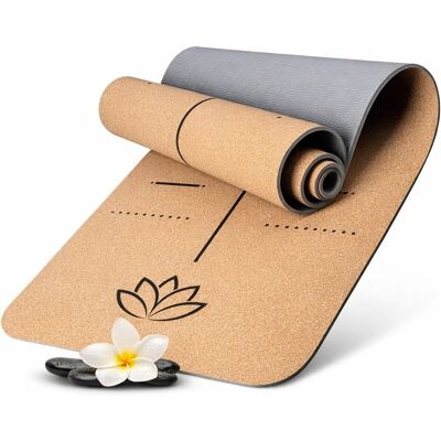 Wellax - Cork - 183x66x0.6cm - Naturalny - Yoga Mat Wellax - Cork - 183x66x0.6cm - Naturalny - Yoga Mat