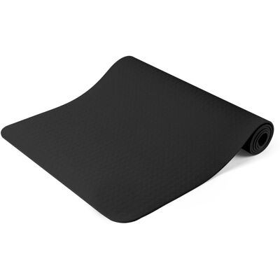 Inny producent Mata do jogi pilates ćwiczeń gimnastyczna z torbą czarna 181,5 x 61 cm Inny producent Mata do jogi pilates ćwiczeń gimnastyczna z torbą czarna 181,5 x 61 cm
