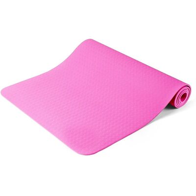 Inny producent Mata do jogi pilates ćwiczeń gimnastyczna z torbą różowa 181,5 x 61 cm Inny producent Mata do jogi pilates ćwiczeń gimnastyczna z torbą różowa 181,5 x 61 cm