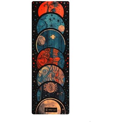 Mata do jogi Premium Sayoga Intense Moon Phases Antypoślizgowa Mata do jogi Premium Sayoga Intense Moon Phases Antypoślizgowa