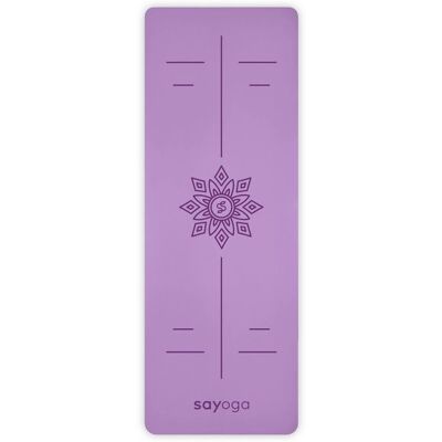 Mata do jogi SAYOGA Performance 4mm ANTYPOŚLIZGOWA linie asan PURPLE Mata do jogi SAYOGA Performance 4mm ANTYPOŚLIZGOWA linie asan PURPLE