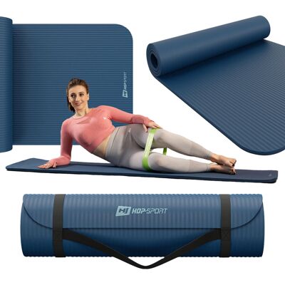 Hop-Sport Mata fitness NBR 1cm - morska - 190x60cm Hop-Sport Mata fitness NBR 1cm - morska - 190x60cm