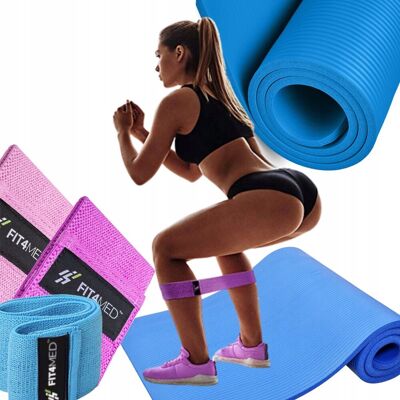 FIT4MED - 183x61x1cm - Czarny - 1cm - Mata fitness FIT4MED - 183x61x1cm - Czarny - 1cm - Mata fitness