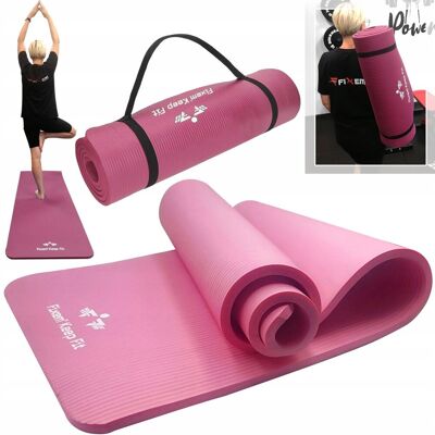 Fixem MATA GIMNASTYCZNA TRENINGOWA ĆWICZEŃ JOGI FITNESS GRUBA 1,5cm NBR 190x63cm Fixem MATA GIMNASTYCZNA TRENINGOWA ĆWICZEŃ JOGI FITNESS GRUBA 1,5cm NBR 190x63cm