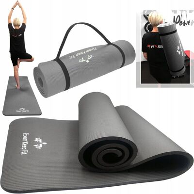Fixem MATA GIMNASTYCZNA TRENINGOWA ĆWICZEŃ JOGI FITNESS NBR GRUBA DUŻA 190x61cm Fixem MATA GIMNASTYCZNA TRENINGOWA ĆWICZEŃ JOGI FITNESS NBR GRUBA DUŻA 190x61cm