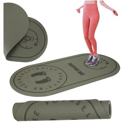 Jump Rope Mata Gimnastyczna Treningowa Do Ćwiczeń Joga Skakanka Duża Antypoślizgowa Jump Rope Mata Gimnastyczna Treningowa Do Ćwiczeń Joga Skakanka Duża Antypoślizgowa