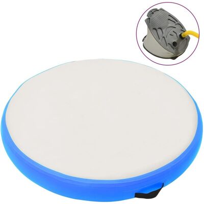 vidaXL Nadmuchiwany poduszka gimnastyczna - 100x100x10 cm PVC Niebieski vidaXL Nadmuchiwany poduszka gimnastyczna - 100x100x10 cm PVC Niebieski