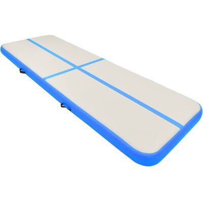 VMP Mata gimnastyczna z pompką, 300x100x15 cm, PVC, niebieska VMP Mata gimnastyczna z pompką, 300x100x15 cm, PVC, niebieska