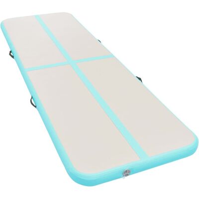 VMP Mata gimnastyczna z pompką, 500x100x10 cm, PVC, zielona VMP Mata gimnastyczna z pompką, 500x100x10 cm, PVC, zielona