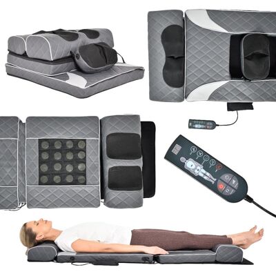NIKCORP Mata Masująca Wibracyjna Do Masażu Pleców Na Fotel Materac 170x60 cm Szara NIKCORP Mata Masująca Wibracyjna Do Masażu Pleców Na Fotel Materac 170x60 cm Szara
