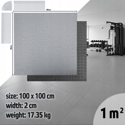 Mata OCHRONNA inSPORTline Luxteko Waffle POD SPRZĘT NA SIŁOWNIĘ 100x100x2 Mata OCHRONNA inSPORTline Luxteko Waffle POD SPRZĘT NA SIŁOWNIĘ 100x100x2