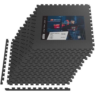 Hop-Sport Mata Puzzle Eva 1Cm Czarna - 12 Sztuk Hop-Sport Mata Puzzle Eva 1Cm Czarna - 12 Sztuk