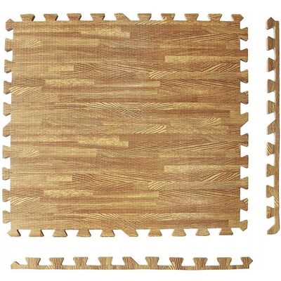 FIT4Med - Mata Puzzle - Light Wood - Puzzle Mat FIT4Med - Mata Puzzle - Light Wood - Puzzle Mat