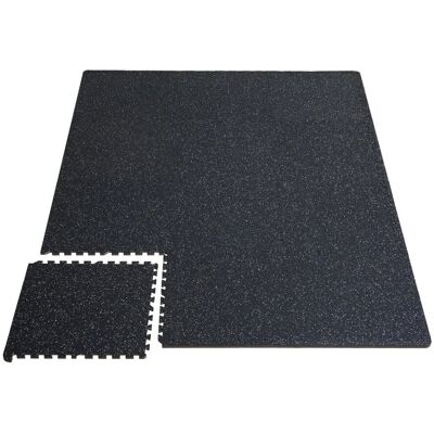 Vevor Mata puzzle siłownia 12 szt gumowa EVA antypoślizgowa fitness białe kropki Vevor Mata puzzle siłownia 12 szt gumowa EVA antypoślizgowa fitness białe kropki