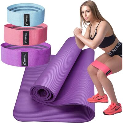 fit4med Mata Treningowa Fitness Zestaw 3 Gum Oporowych fit4med Mata Treningowa Fitness Zestaw 3 Gum Oporowych
