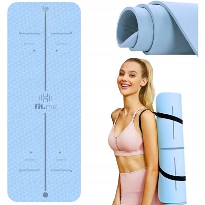 Mata Ze Wzorem Do Ćwiczeń Joga Fitness Antypoślizgowa TPE Fit.me Mata Ze Wzorem Do Ćwiczeń Joga Fitness Antypoślizgowa TPE Fit.me