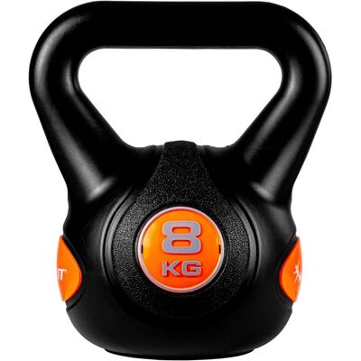 MOVIT Hantle Kettlebell - 8 kg, czarny / pomarańczowy MOVIT Hantle Kettlebell - 8 kg, czarny / pomarańczowy