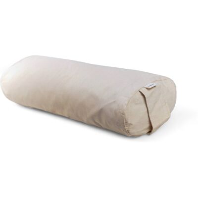 La Mujer natural cotton flat - wałek z łuską gryki, wałek do jogi, bolster La Mujer natural cotton flat - wałek z łuską gryki, wałek do jogi, bolster