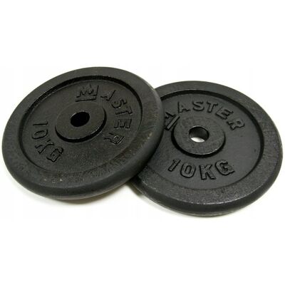 Obciążenia Talerze Żeliwne Master 10 Kg X2 Obciążenia Talerze Żeliwne Master 10 Kg X2