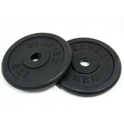 Master Żeliwne Talerze 5kg x2 - Talerze wagowe Master Żeliwne Talerze 5kg x2 - Talerze wagowe