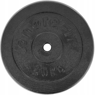 OBCIĄŻENIE ŻELIWNE 20 kg ENERO FIT 26,5mm TALERZ KRĄŻEK DO HANTLI SZTANGI OBCIĄŻENIE ŻELIWNE 20 kg ENERO FIT 26,5mm TALERZ KRĄŻEK DO HANTLI SZTANGI