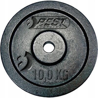 Best Sporting OBCIĄŻENIE ŻELIWNE fi 30mm TALERZ KRĄŻEK DO HANTLI SZTANGI 10kg Best Sporting OBCIĄŻENIE ŻELIWNE fi 30mm TALERZ KRĄŻEK DO HANTLI SZTANGI 10kg