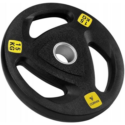 OBCIĄŻENIE ŻELIWNE OLIMPIJSKIE CORNIX 15 KG TALERZ GUMOWANY 51 MM UCHWYTY OBCIĄŻENIE ŻELIWNE OLIMPIJSKIE CORNIX 15 KG TALERZ GUMOWANY 51 MM UCHWYTY