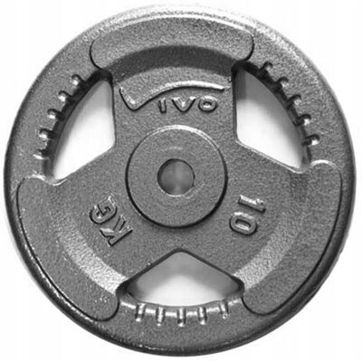 Obciążenie Żeliwne Talerz Ciężar Krążek Z Żeliwa Vivo 29mm 10kg Obciążenie Żeliwne Talerz Ciężar Krążek Z Żeliwa Vivo 29mm 10kg
