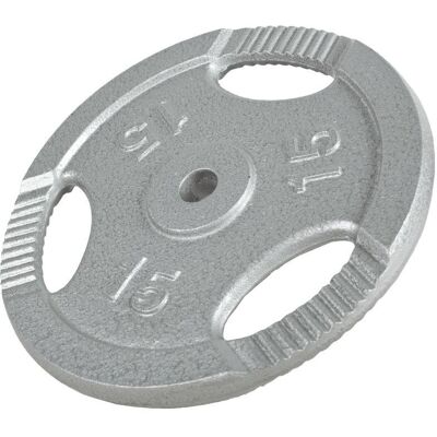 Gorilla Sports Płyta Z Żeliwa - 15kg - Wytrzymała i Pasuje na 30mm pręt Gorilla Sports Płyta Z Żeliwa - 15kg - Wytrzymała i Pasuje na 30mm pręt
