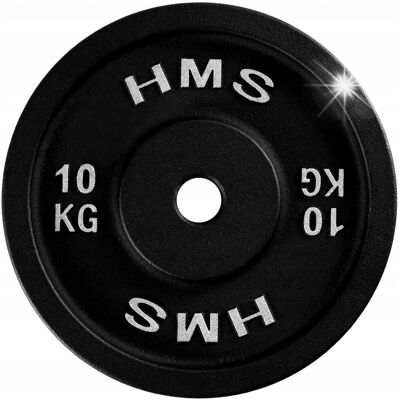 Obciążnik Obciążenie Talerz na Gryf Sztangę 10kg Żeliwny Żeliwo Krążek HMS Obciążnik Obciążenie Talerz na Gryf Sztangę 10kg Żeliwny Żeliwo Krążek HMS