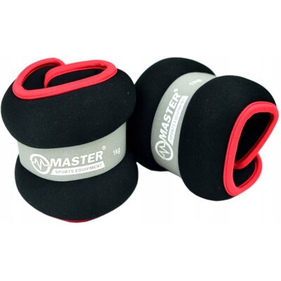 MASTER Obciążniki Na Ręce I Nogi 1 Kg X2 MASTER Obciążniki Na Ręce I Nogi 1 Kg X2