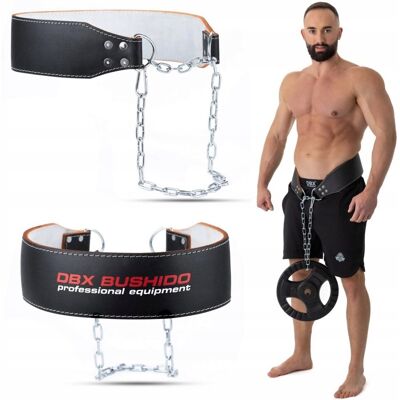 DBX BUSHIDO Pas Obciążeniowy Dip Belt Ze Skóry Naturalnej Dbx-Wb2dip Belt - Pas Na Siło DBX BUSHIDO Pas Obciążeniowy Dip Belt Ze Skóry Naturalnej Dbx-Wb2dip Belt - Pas Na Siło