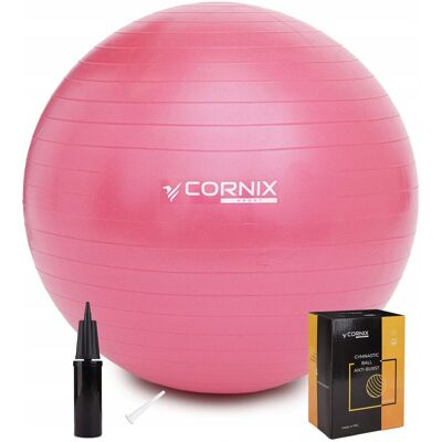 Cornix PIŁKA GIMNASTYCZNA 85 CM ANTI-BURST 150 KG + POMPKA FITNESS REHABILITACJA Cornix PIŁKA GIMNASTYCZNA 85 CM ANTI-BURST 150 KG + POMPKA FITNESS REHABILITACJA