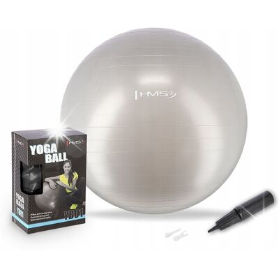 HMS Piłka Gimnastyczna Rehabilitacyjna 65cm Szara Do Ćwiczeń Treningu Fitness HMS Piłka Gimnastyczna Rehabilitacyjna 65cm Szara Do Ćwiczeń Treningu Fitness